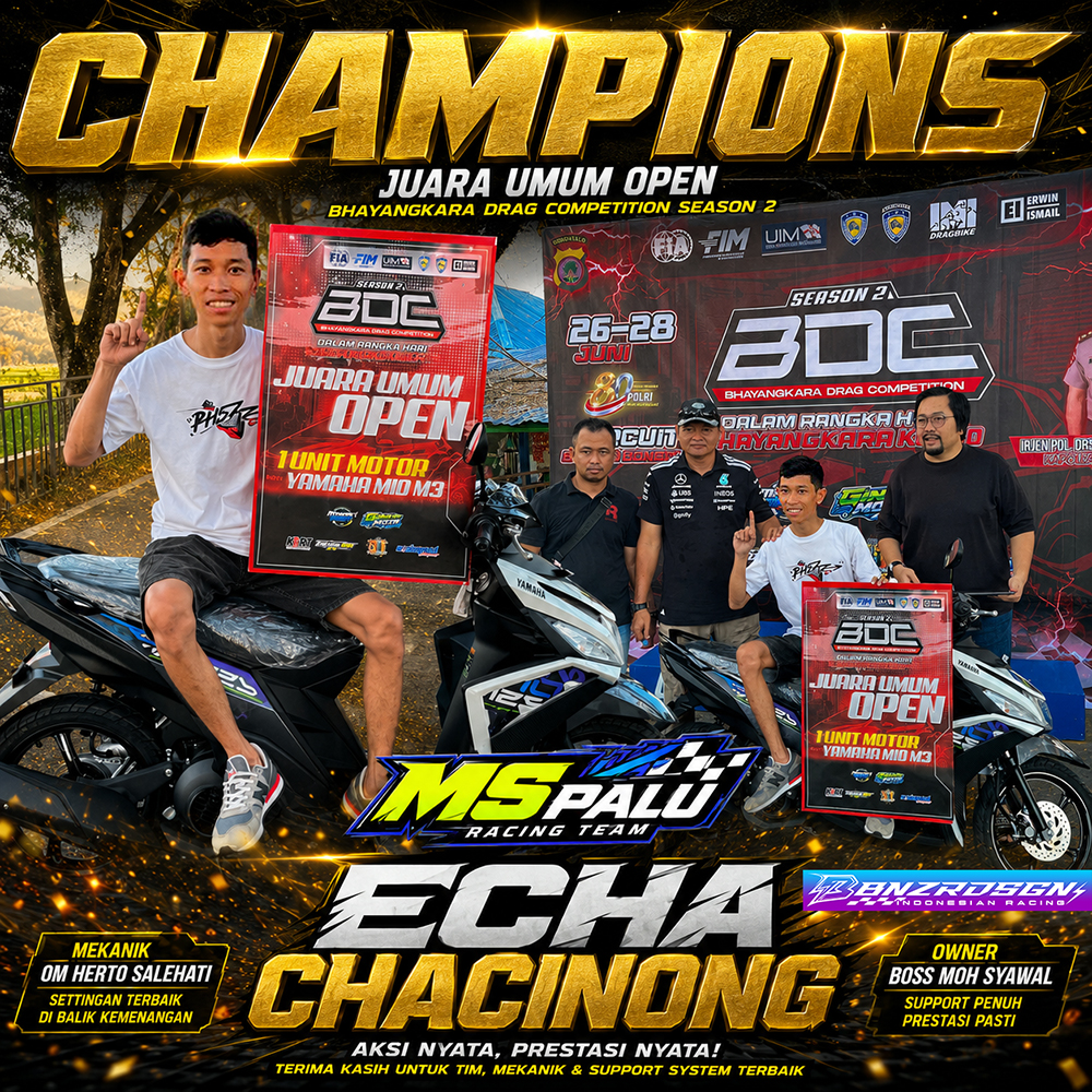 Echa Chacinong Belum Habis! Aksi Gemilangnya Berujung Juara Umum Open