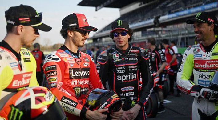 Empat rider Italia sukses menguasai posisi terdepan 1,2,3,4