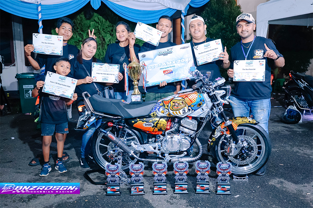 Bangkit Lewati Kendala, Tim Rianelvi Sukses Rebut Juara Umum King di Event Kontes Motor