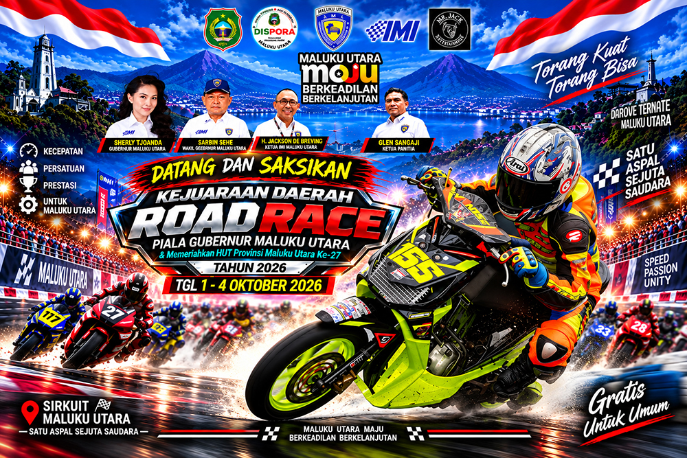 Raldy Moniharapon Kembali ke Ternate, Digaet AL-Sudais Racing Team di Kejurda Road Race Maluku Utara